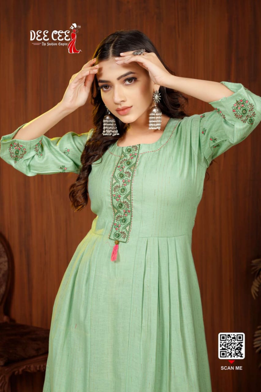 Priya By Dee Cee Rayon Anarkali Kurtis Wholesale Clothing Suppliers In India